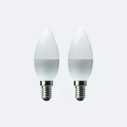 Status Branded Dimmable 5.5 Watt SES Pearl LED Candle Bulb 2 Pack -wall lights Shop 30697004 alt03