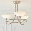 Vogue Lighting Vogue Cagney 3 Light Semi Flush Ceiling Fitting Chrome