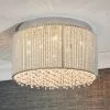 Vogue Lighting Vogue Galina 10 Light Crystal Flush Fitting Chrome