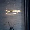 Vogue Lighting Vogue Scribble Integrated LED Gold Ceiling Fitting -wall lights Shop 30707450