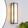 Dunelm Fletcher Boxed Bathroom Wall Light Black