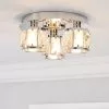 Dunelm Kylie Bathroom 3 Light Flush Fitting