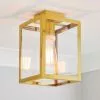 Dunelm London Bathroom Ceiling Fitting Brushed Gold