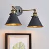 Dunelm Logan Dual Wall Light Grey