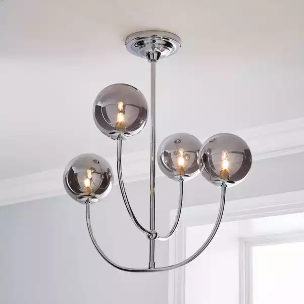 Dunelm Gigi Chrome Ceiling Fitting 3 Dunelm Gigi Chrome Ceiling Fitting