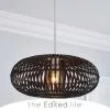 The Edited Life Abrielle Easy Fit Black Pendant -wall lights Shop 30713801
