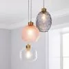 Dunelm Elodie Glass Cluster Multicoloured Ceiling Fitting -wall lights Shop 30713824