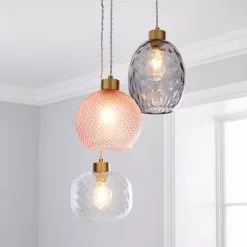 Dunelm Elodie Glass Cluster Multicoloured Ceiling Fitting