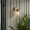 Dunelm Ellison Gold Effect Outdoor Wall Light -wall lights Shop 30730429