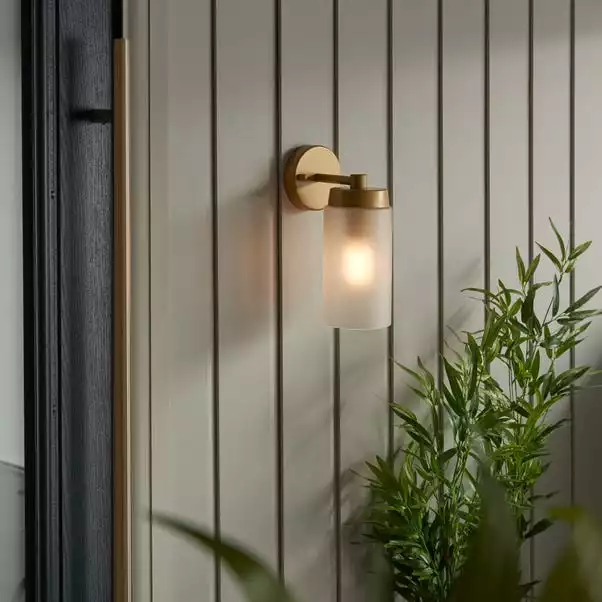 Dunelm Ellison Gold Effect Outdoor Wall Light 3 Dunelm Ellison Gold Effect Outdoor Wall Light