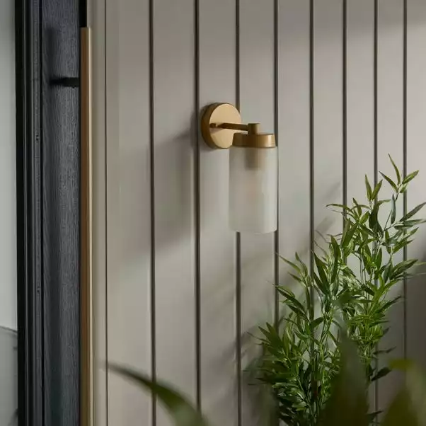 Dunelm Ellison Gold Effect Outdoor Wall Light 4 Dunelm Ellison Gold Effect Outdoor Wall Light - Image 2