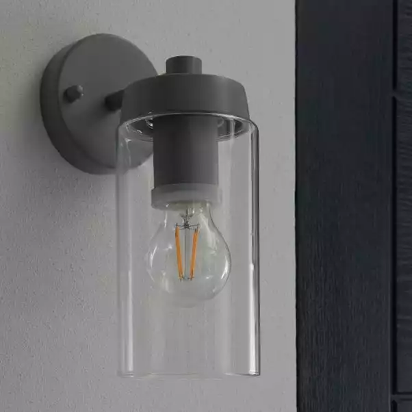 Dunelm Ellison Matt Grey Outdoor Wall Light 4 Dunelm Ellison Matt Grey Outdoor Wall Light - Image 2