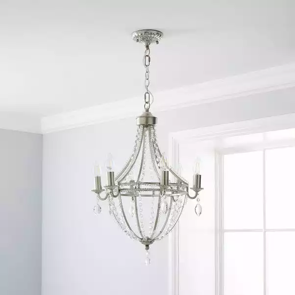 Dunelm Eugenie 6 Light Chandelier 4 Dunelm Eugenie 6 Light Chandelier - Image 2