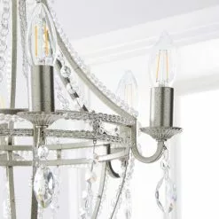Dunelm Eugenie 6 Light Chandelier 10 Dunelm Eugenie 6 Light Chandelier -wall lights Shop 30730433 alt02