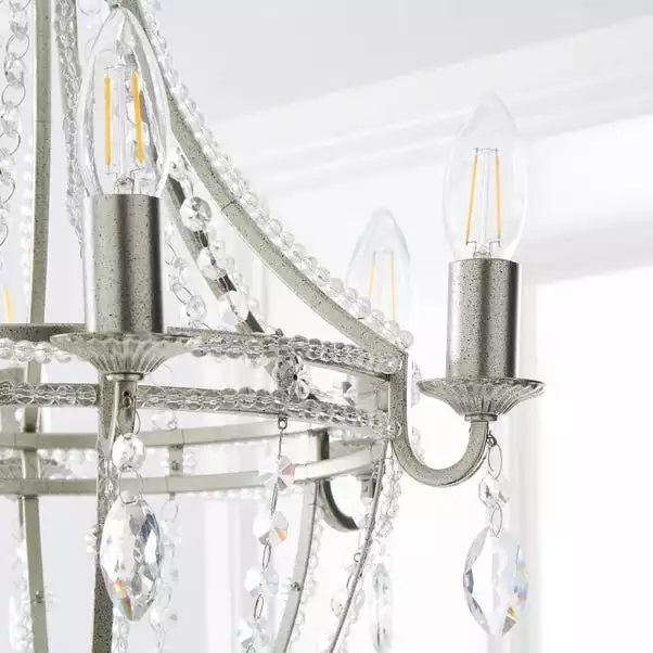 Dunelm Eugenie 6 Light Chandelier 5 Dunelm Eugenie 6 Light Chandelier - Image 3