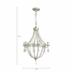 Dunelm Eugenie 6 Light Chandelier 13 Dunelm Eugenie 6 Light Chandelier -wall lights Shop 30730433 alt07