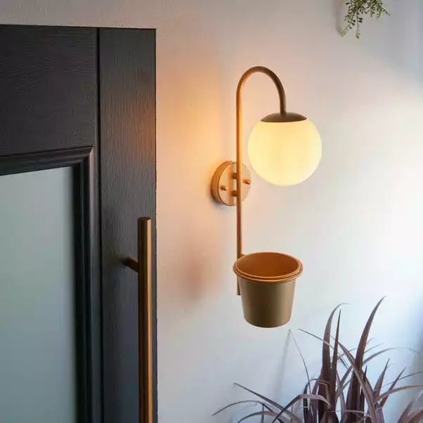 Dunelm Naomi Outdoor Plant Pot Wall Light 8 Dunelm Naomi Outdoor Plant Pot Wall Light - Image 6