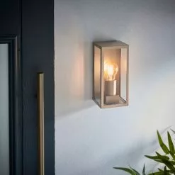Dunelm London Gold Industrial Outdoor Wall Light