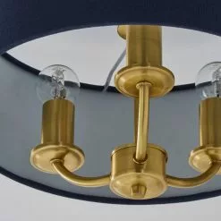 Dunelm Preston Gold And Navy Flush Ceiling Fitting -wall lights Shop 30730507 alt02