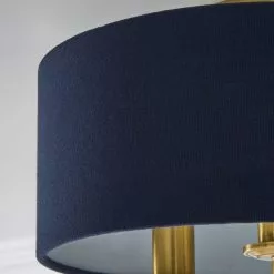 Dunelm Preston Gold And Navy Flush Ceiling Fitting -wall lights Shop 30730507 alt03