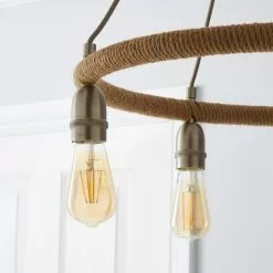 Dunelm Shelley Rope 5 Light Ceiling Fitting -wall lights Shop 30730532 alt02