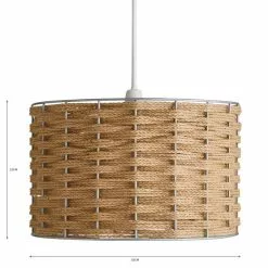 Dunelm Shelley Rope Lamp Shade Natural -wall lights Shop 30730535 alt04