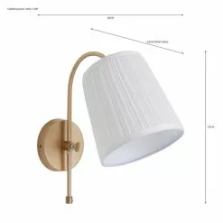 Dunelm Lorelai Easy Fit Plug-In Wall Light -wall lights Shop 30730543 alt07