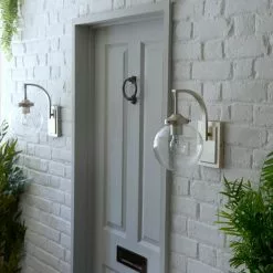 Dunelm Twain Outdoor 17cm Globe Glass Wall Light -wall lights Shop 30730560 alt04