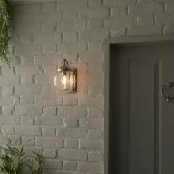 Dunelm Twain Outdoor 14cm Globe Glass Wall Light -wall lights Shop 30730563 alt04