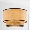 Dunelm Malika Cane 2 Tier Easy Fit Pendant