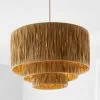 Dunelm Ruolan Raffia 3 Tier Pendant Shade Shade
