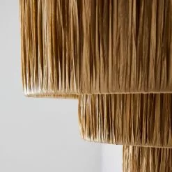 Dunelm Ruolan Raffia 3 Tier Pendant Shade Shade -wall lights Shop 30730588 alt03