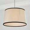 Dunelm Liza Linen Trim Tapered Lamp Shade