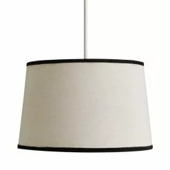Dunelm Liza Linen Trim Tapered Lamp Shade -wall lights Shop 30730590 alt05