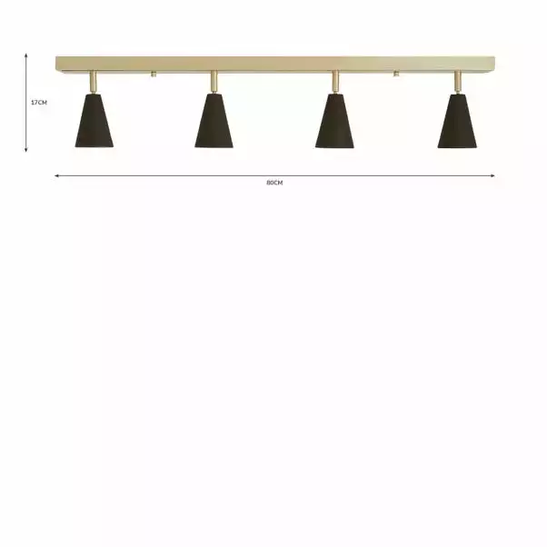 Dunelm Grove 4 Light Spotlight Bar Fitting 8 Dunelm Grove 4 Light Spotlight Bar Fitting - Image 6