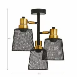 Dunelm Idris Industrial Ceiling Fitting -wall lights Shop 30731135 alt07