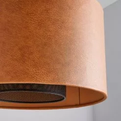 Dunelm Larset 35cm Faux Leather Shade -wall lights Shop 30731141 alt02