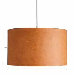 Dunelm Larset 35cm Faux Leather Shade -wall lights Shop 30731141 alt07
