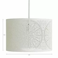 Dunelm Samira Laser Cut Drum Shade -wall lights Shop 30731154 alt07