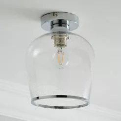 Dunelm Lenny 1 Light Flush Ceiling Fitting -wall lights Shop 30731168 alt01