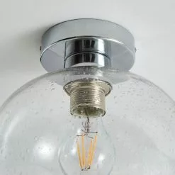 Dunelm Lenny 1 Light Flush Ceiling Fitting -wall lights Shop 30731168 alt03