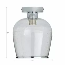 Dunelm Lenny 1 Light Flush Ceiling Fitting -wall lights Shop 30731168 alt07