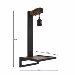 Dunelm Fulton Easy Fit Plug In Shelf Wall Light -wall lights Shop 30731173 alt06