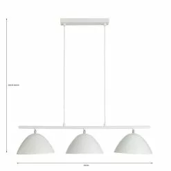 Dunelm Donia 3 Light Diner Fitting -wall lights Shop 30731178 alt07