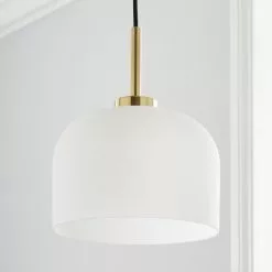 Dunelm Palazzo Gold Effect 1 Light Pendant Fitting -wall lights Shop 30731204 alt01