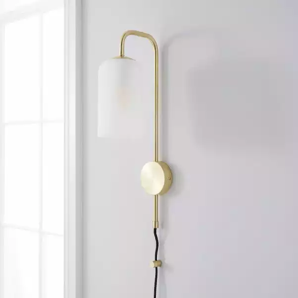 Dunelm Palazzo Gold Effect Easy Fit Plug In Wall Light 4 Dunelm Palazzo Gold Effect Easy Fit Plug In Wall Light - Image 2
