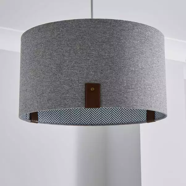 Dunelm Dorrian 40cm Drum Shade 4 Dunelm Dorrian 40cm Drum Shade - Image 2