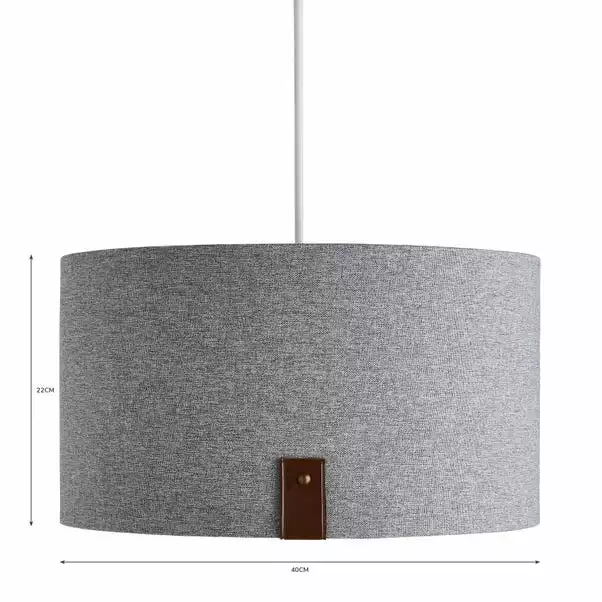 Dunelm Dorrian 40cm Drum Shade 6 Dunelm Dorrian 40cm Drum Shade - Image 4