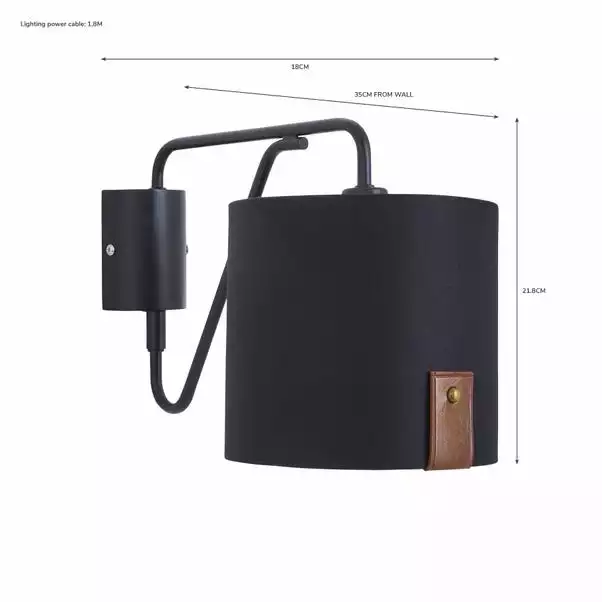 Dunelm Dorrian Easy Fit Plug In Wall Light 8 Dunelm Dorrian Easy Fit Plug In Wall Light - Image 6
