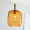 Dunelm Amber Retro 1 Light Pendant Ceiling Fitting -wall lights Shop 30731216
